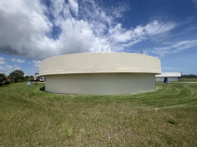Finished ground storage tank